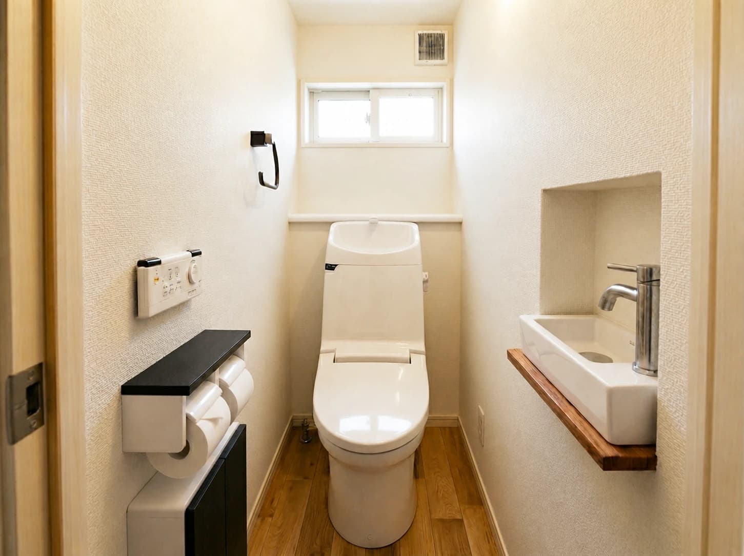 Separate toilet on the first floor at MEME Hotel Tokyo