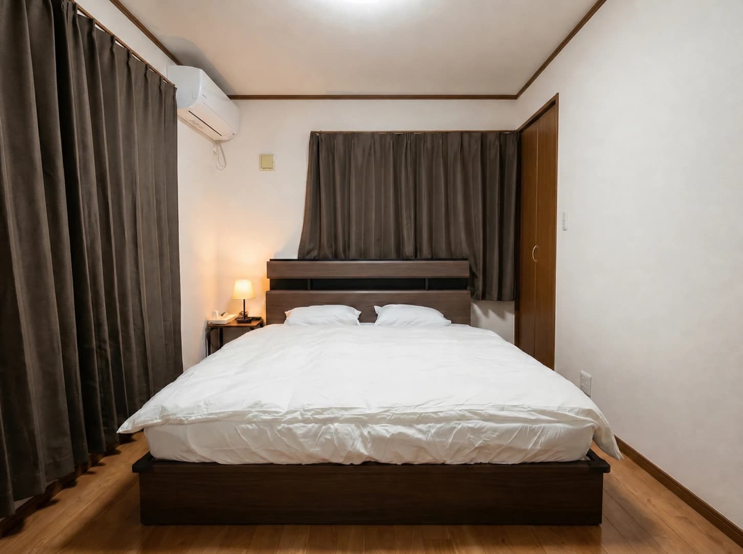 Room 202 queen bedroom on the second floor at MEME Hotel Tokyo