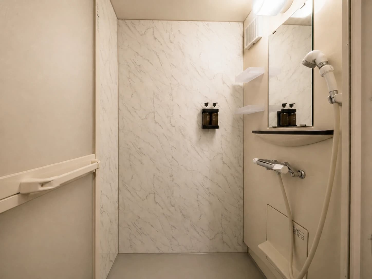 First-floor shower